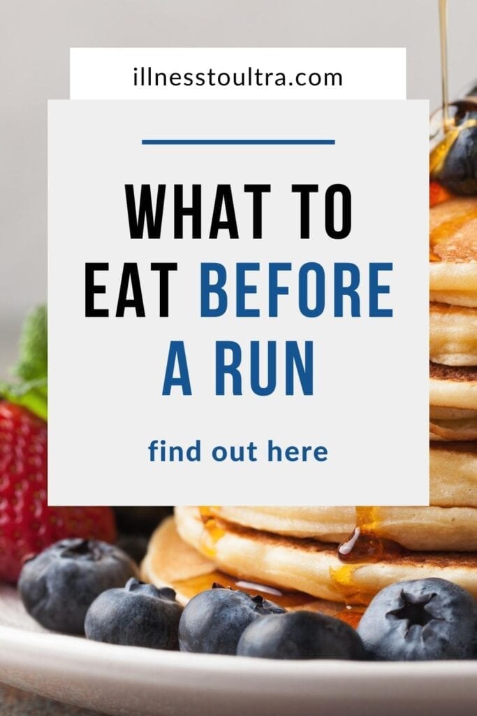 What to eat before a run pin
